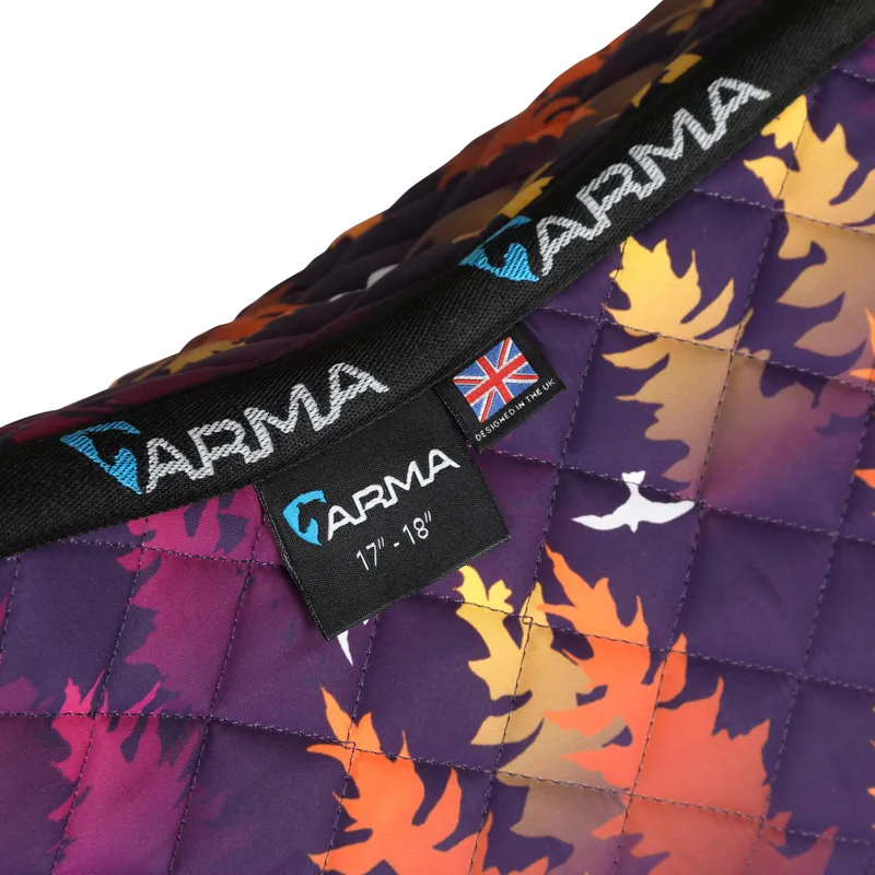 Shires ARMA Sport XC Saddlecloth - Purple Forest-1